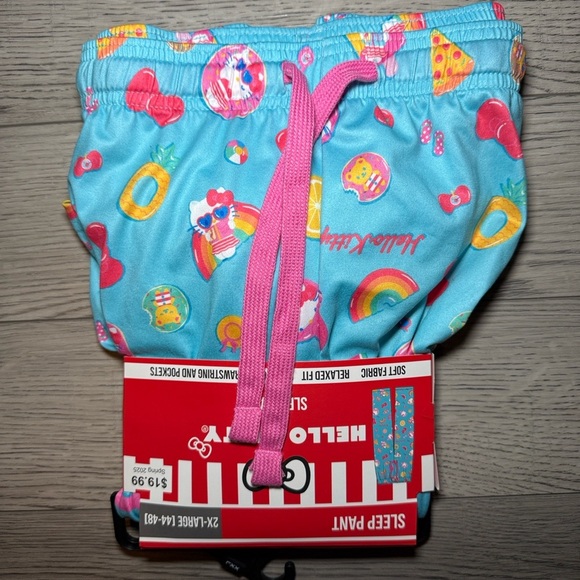 NEW! Women's Hello Kitty Blue Sleep Pants Size 2X-Large 2XL Soft With Pockets - Picture 8 of 12